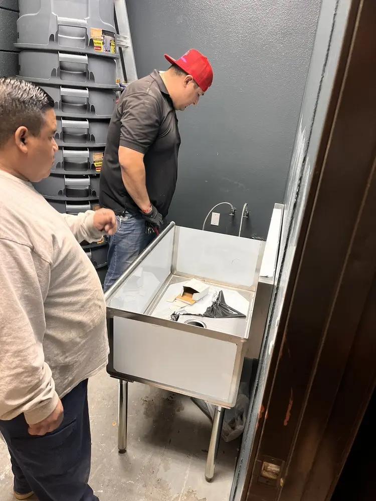 Commercial plumbing and sink installation in Weiser